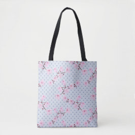 Bolsa Tote Sacola das flores de cerejeira