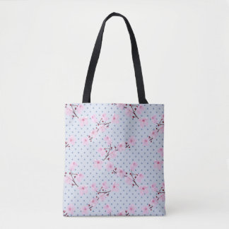 Bolsa Tote Sacola das flores de cerejeira