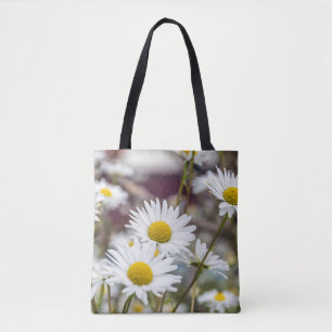 Bolsa Tote Sacola das margaridas brancas