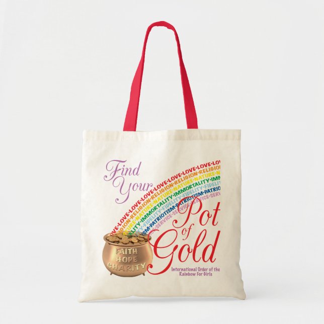 Bolsa Tote Sacola das meninas do arco-íris (Frente)