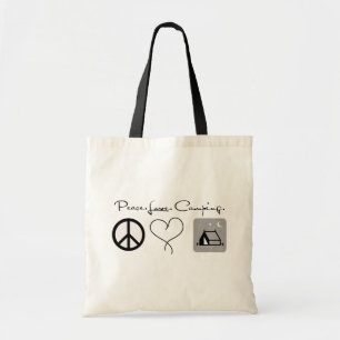 Bolsa Tote Sacola de acampamento do amor da paz