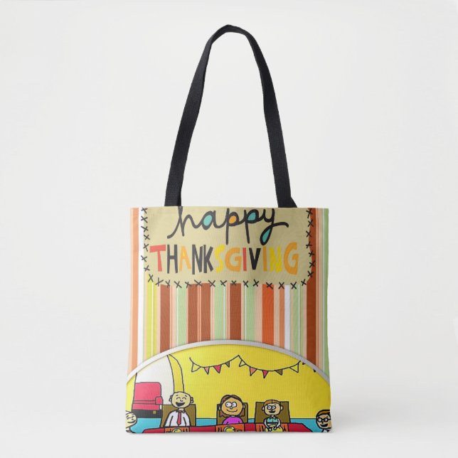 Bolsa Tote Sacola de Ação de Graças (Frente)