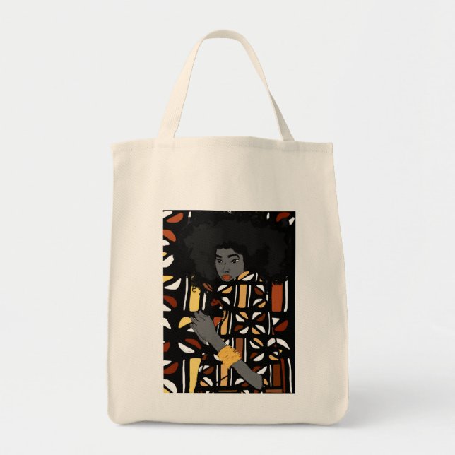 Bolsa Tote Sacola de Afrocentric (Frente)