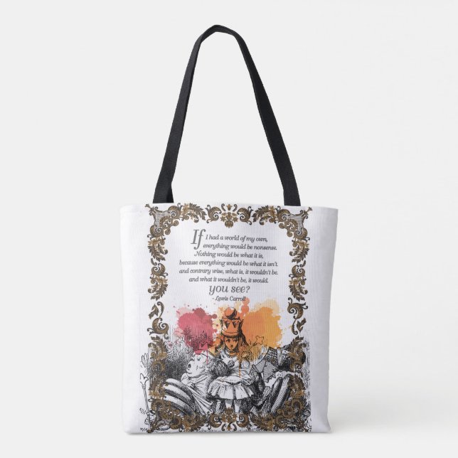 Bolsa Tote Sacola de Alice (Verso)
