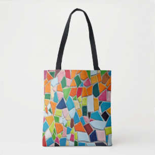 Bolsa Tote sacola de azulejos mosaico