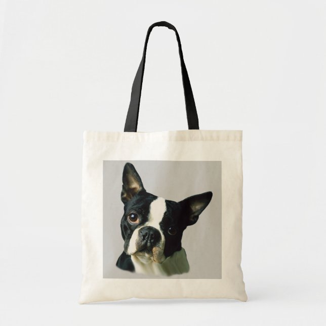 Bolsa Tote Sacola de Boston Terrier (Frente)