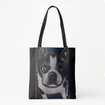 Sacola de Boston Terrier (customizável)