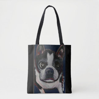 Bolsa Tote Sacola de Boston Terrier (customizável)
