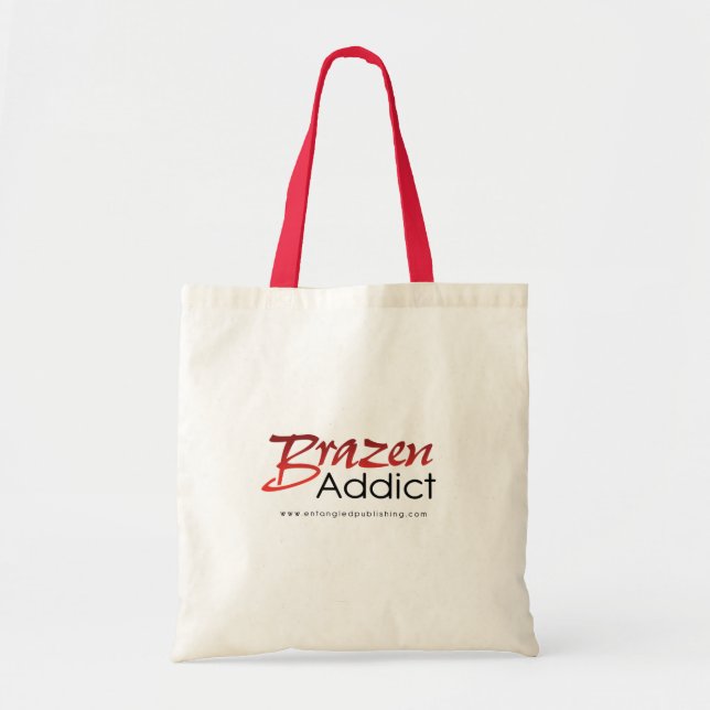 Bolsa Tote Sacola de bronze do viciado - BRANCO (Frente)