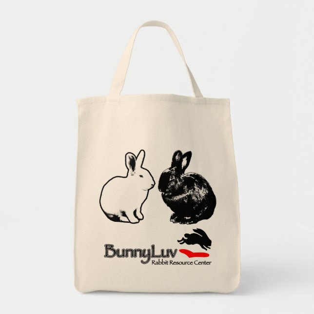 Bolsa Tote Sacola de BunnyLuv que caracteriza Ophelia e (Frente)