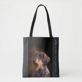 Bolsa Tote Sacola de cabelo do Dachshund do fio