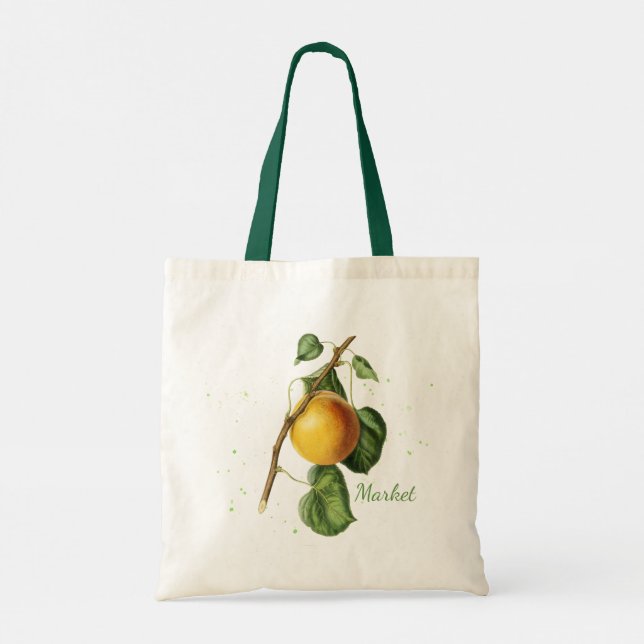 Bolsa Tote Sacola de Compras de Frutas Botânicas (Verso)