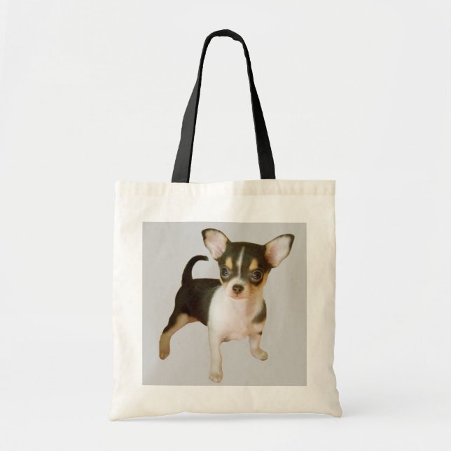 Bolsa Tote Sacola de Cutie da chihuahua (Frente)