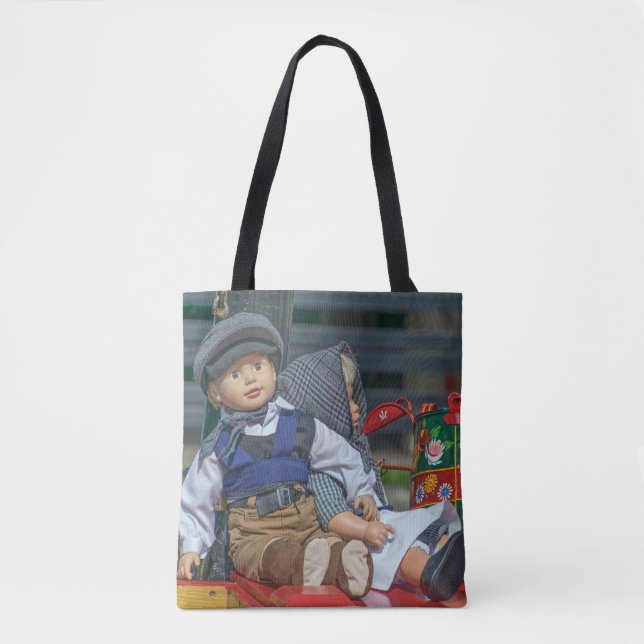 Bolsa Tote Sacola de duas bonecas (Frente)
