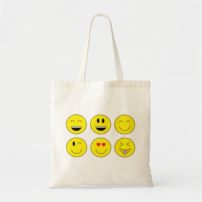 Bolsa Tote Sacola de "Emojis" (Frente)