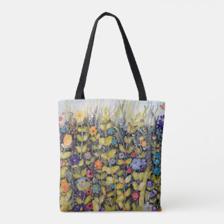 Bolsa Tote Sacola de flower power