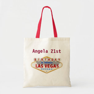 Bolsa Tote Sacola de Las Vegas do aniversário de 21 anos de