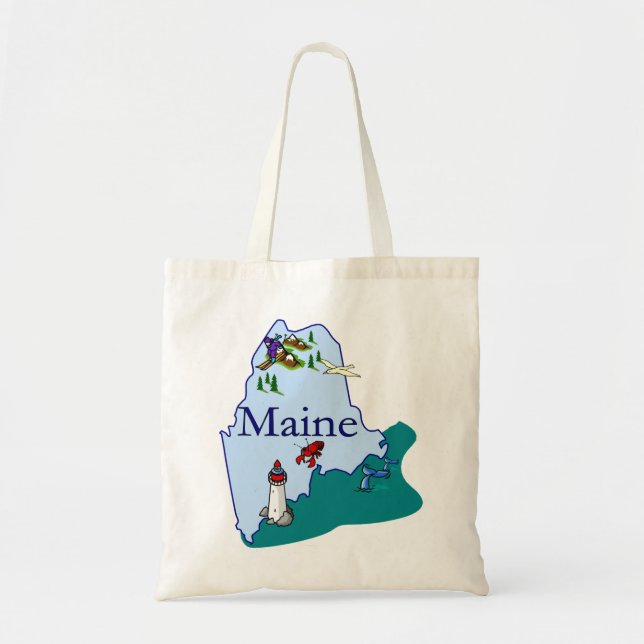 Bolsa Tote Sacola de Maine (Frente)