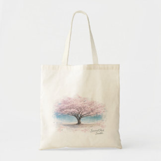 Bolsa Tote Sacola de mão das flores de cerejeira de Seattle