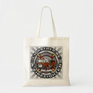 Bolsa Tote Sacola de mão Rather Be A Firefighter