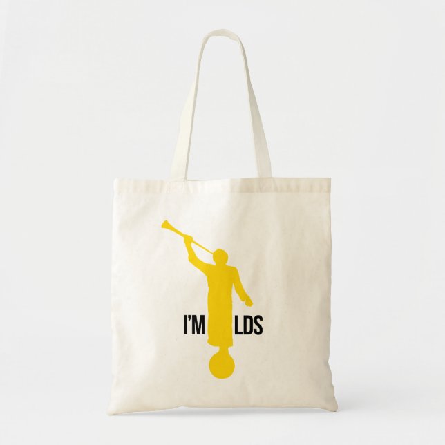 Bolsa Tote Sacola de Moroni do anjo (eu sou LDS) (Frente)