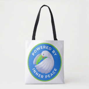 Bolsa Tote Sacola de Ombro Dupla Face Pombo da Paz