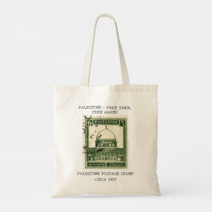 Bolsa Tote Sacola de Palestra Livre Palestina   Selo da Pales