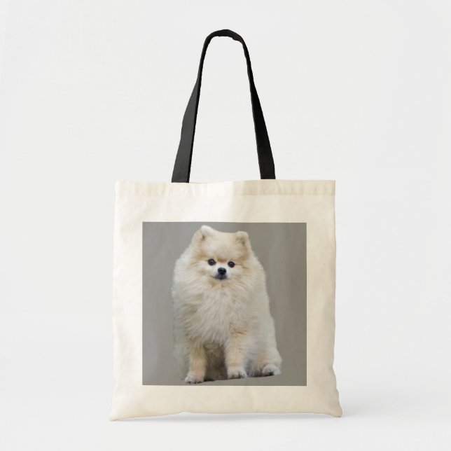 Bolsa Tote Sacola de Pomeranian (Frente)