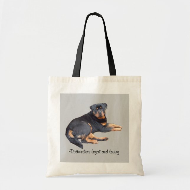 Bolsa Tote Sacola de Rottweiler (Frente)