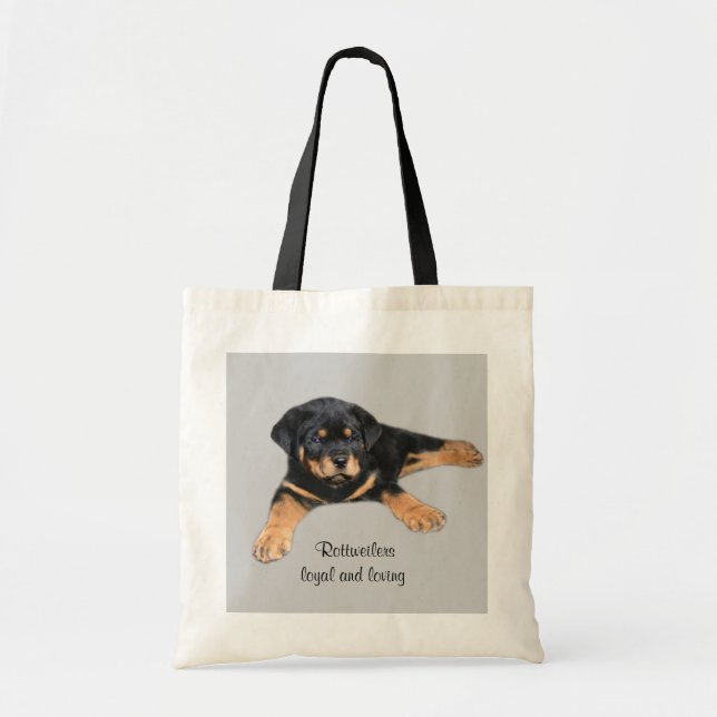 Bolsa Tote Sacola de Rottweiler (Frente)