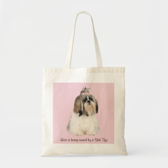 Bolsa Tote Sacola de Shih Tzu (Frente)