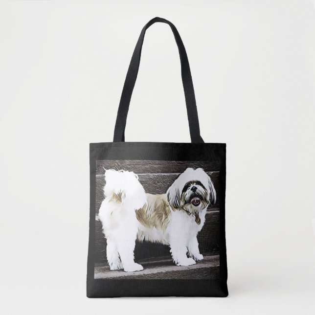 Bolsa Tote Sacola de Shih Tzu (Frente)