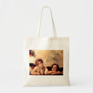 Bolsa Tote Sacola de Sistine Madonna dos querubins de Raphael