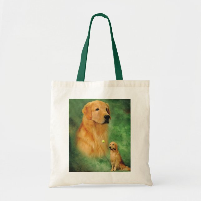 Bolsa Tote Sacola de Spencer do golden retriever (Frente)