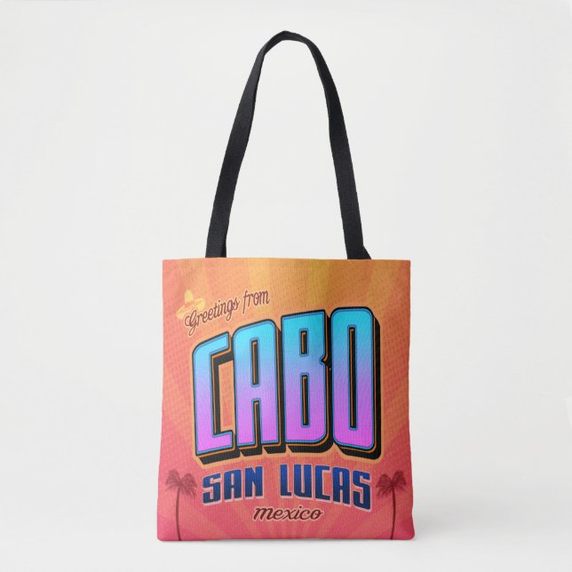 Bolsa Tote Sacola de toques do Cabo San Lucas México (Frente)