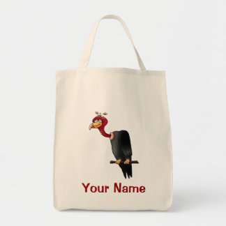 Bolsa Tote Sacola, desenhos animados bonitos do abutre, seu