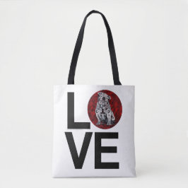 Bolsa Tote Sacola do amor do cão de Bull