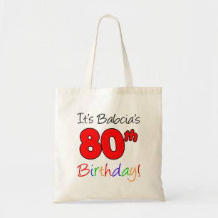 Bolsa Tote Sacola do aniversário do marco miliário do 80 de