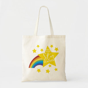 Bolsa Tote sacola do arco-íris do professor da estrela para
