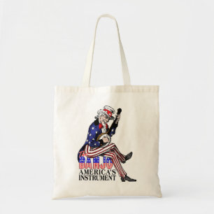 Bolsa Tote Sacola do banjo de América