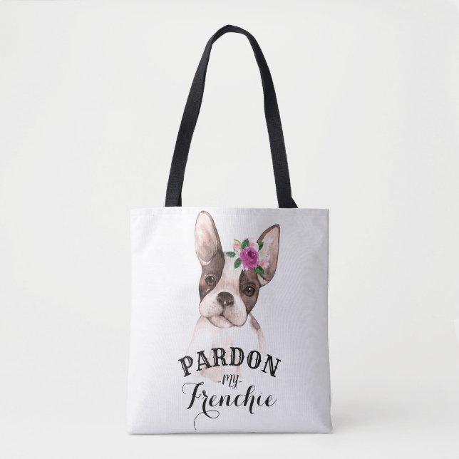 Bolsa Tote Sacola do buldogue francês (Frente)