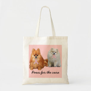 Bolsa Tote Sacola do cancro da mama de Pomeranian