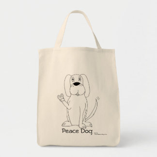 Bolsa Tote Sacola do cão da paz
