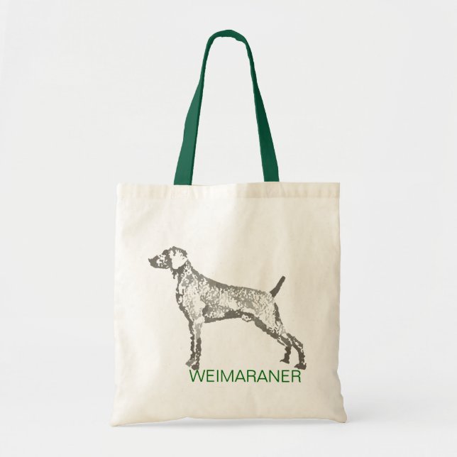 Bolsa Tote Sacola do cão de Weimaraner (Frente)