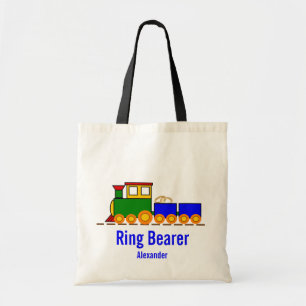 Bolsa Tote Sacola do casamento do portador de anel do trem