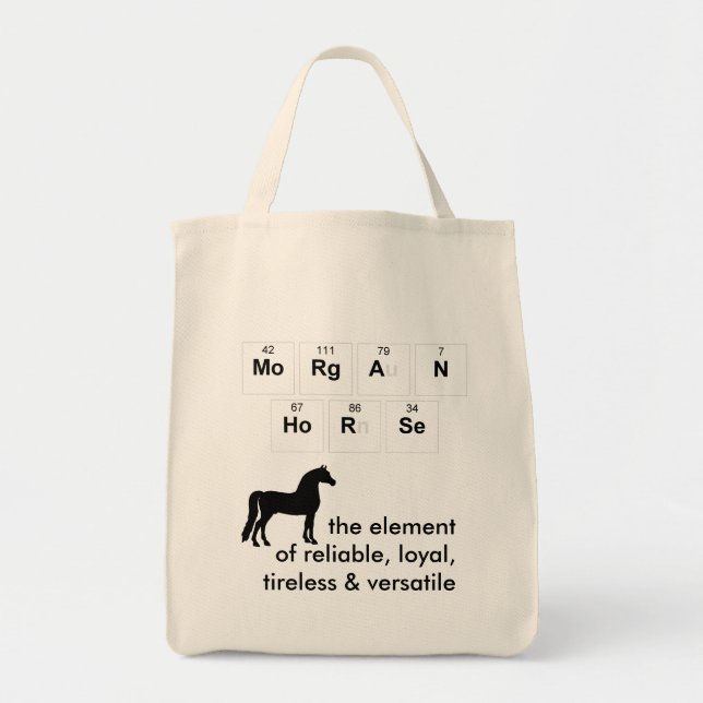 Bolsa Tote Sacola do cavalo de Morgan (Frente)