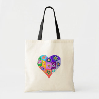 Bolsa Tote Sacola do coração da edredão de Millefiori