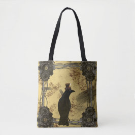 Bolsa Tote Sacola do corvo de SteamPunk
