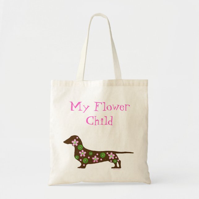 Bolsa Tote Sacola do Dachshund (Frente)