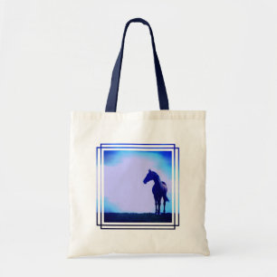 Bolsa Tote Sacola do design da silhueta do cavalo